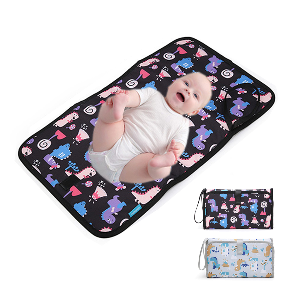 

Cartoon Dinosaur Printing Newborn Baby Changing Pad Portable Out Double-sided Waterproof Changing Pad