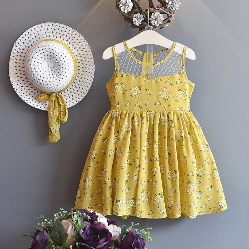

Fresh Floral Sundress and Hat Set