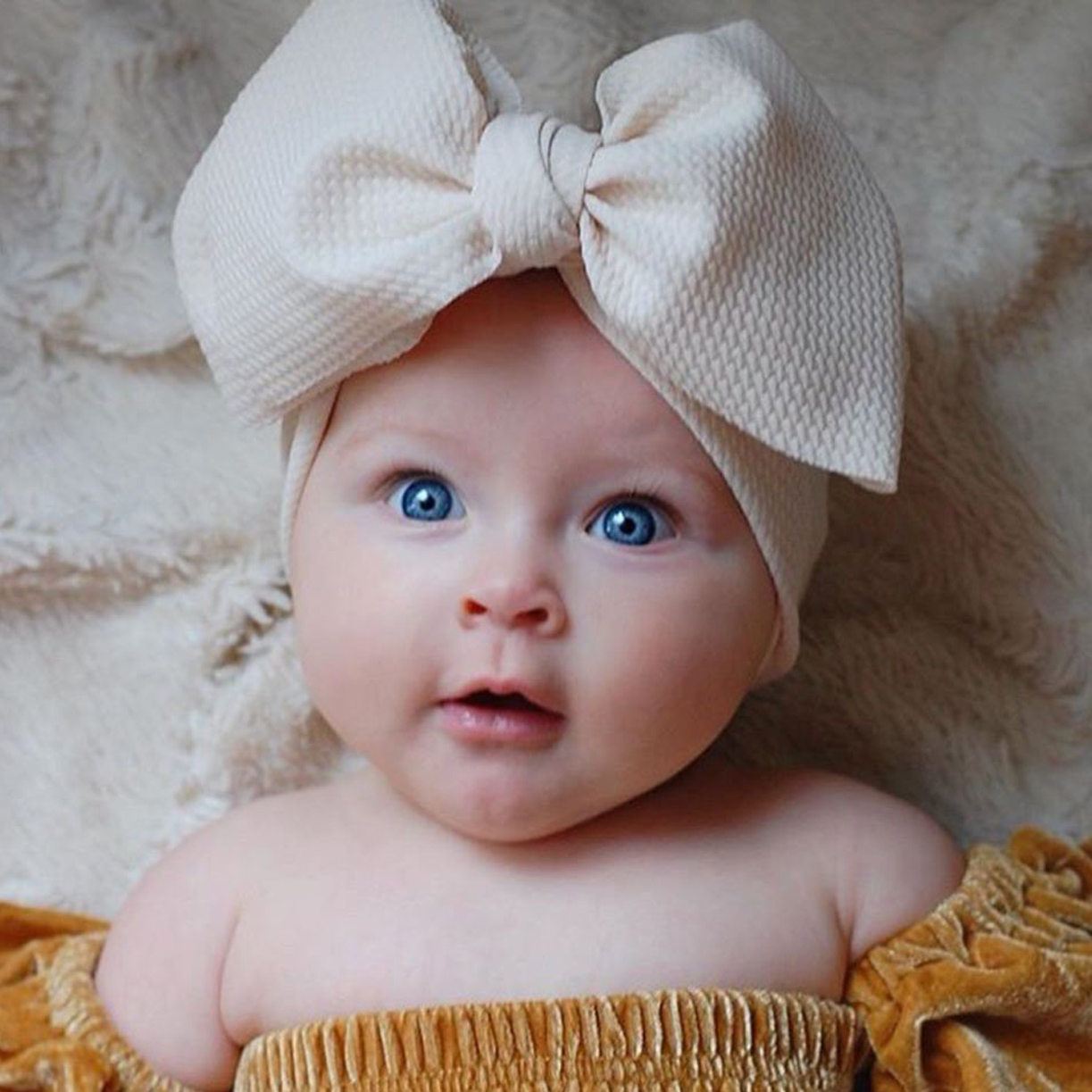 

Baby / Toddler Girl Big Bow Decor Solid Wide Headband