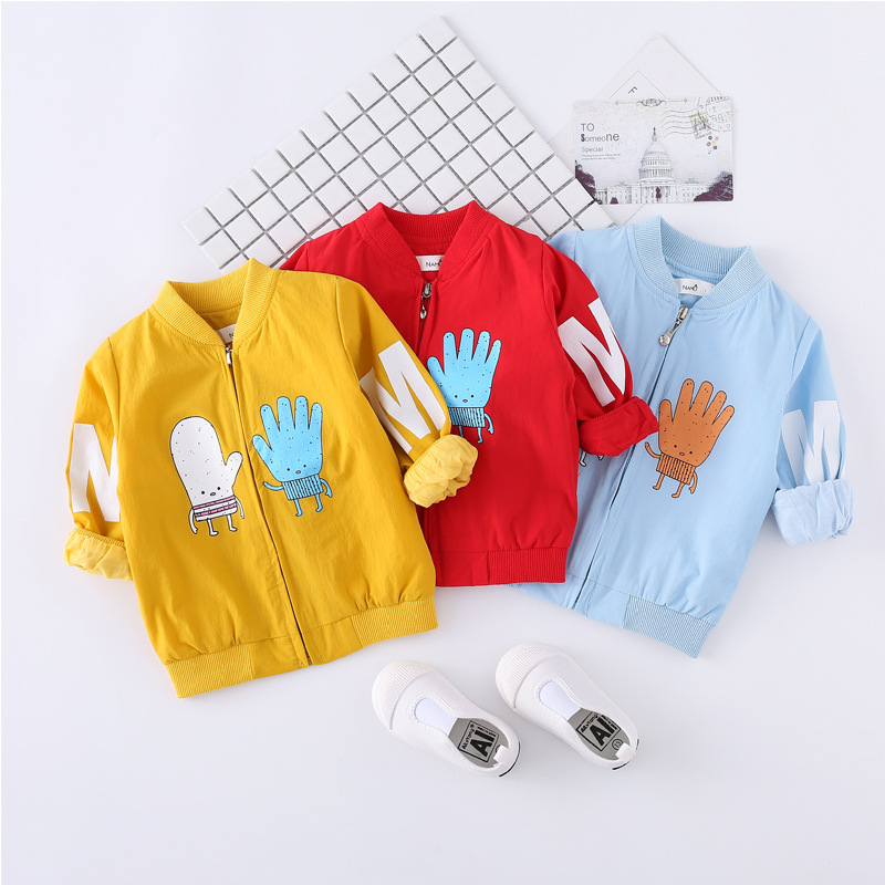 

Baby / Toddler Cute Cartoon Glove Print Jacket