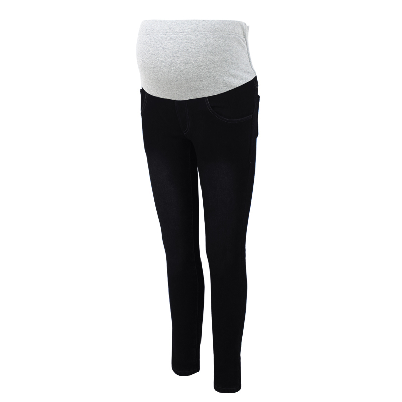 

Maternity casual Plain high-waist jeans