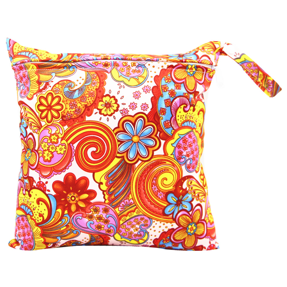 

Floral Print Waterproof Hanging Cloth Diaper Wet/Dry Bags