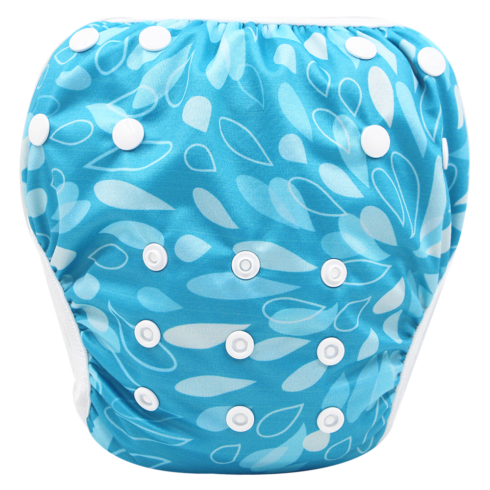 

Reusable Adjustable Raindrop Print Baby Swim Diaper