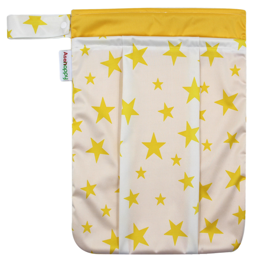 

Double Pockets Waterproof Star Print Cloth Diaper Wet/Dry Bags