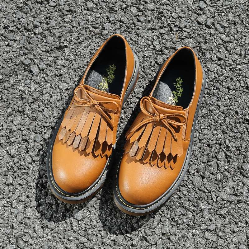 

Retro Bowknot Decor Flat Shoes