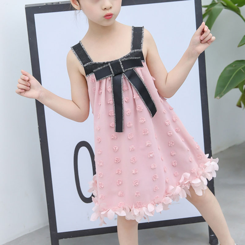 

Korean Strappy Sleeveless Print Princess Butterfly Dress
