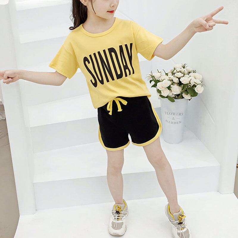 

Letter Korean Summertime Shirt and Pantie Set