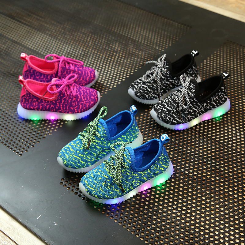 

Baby/ Toddler's Lace-up LED Sneakers
