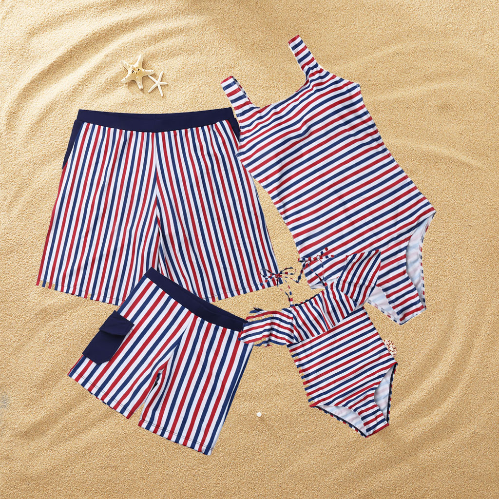 

Stripe Matching Swimsuits