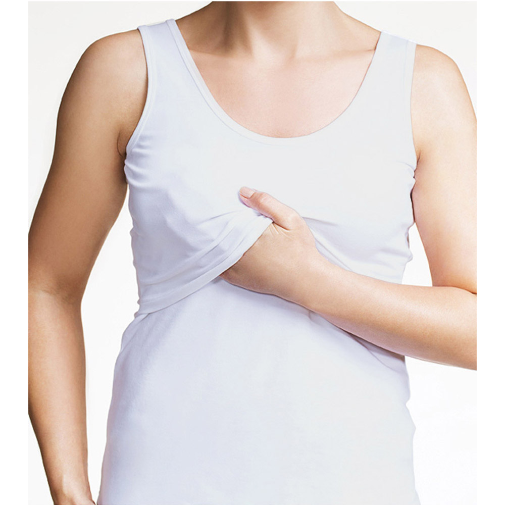 

Maternity Round collar Plain Nursing Tank