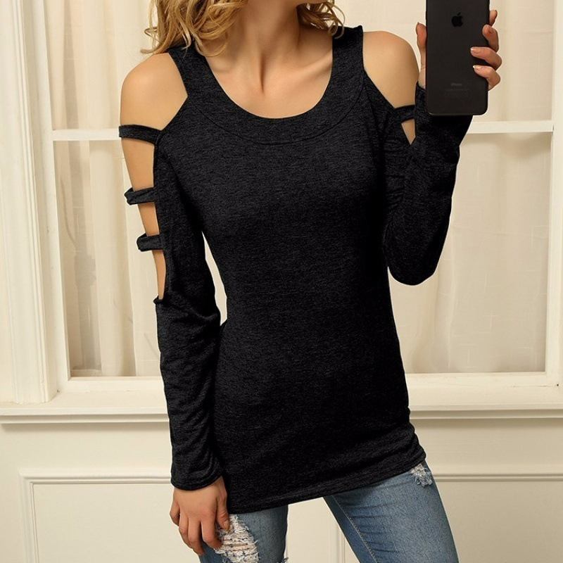 

Multi Cutout Long-sleeve Top