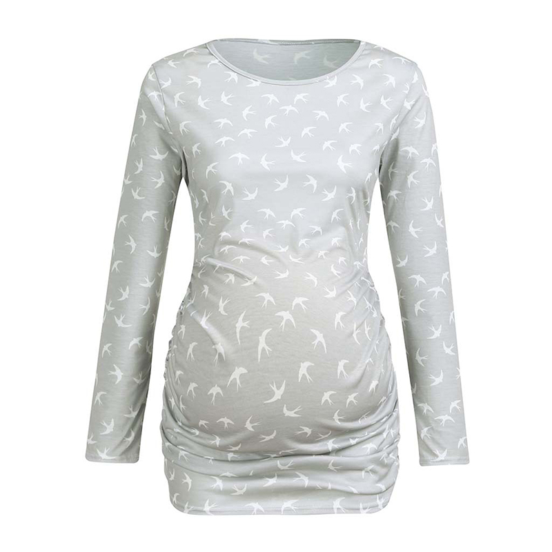 

Casual Graphic Long-sleeve Maternity Top