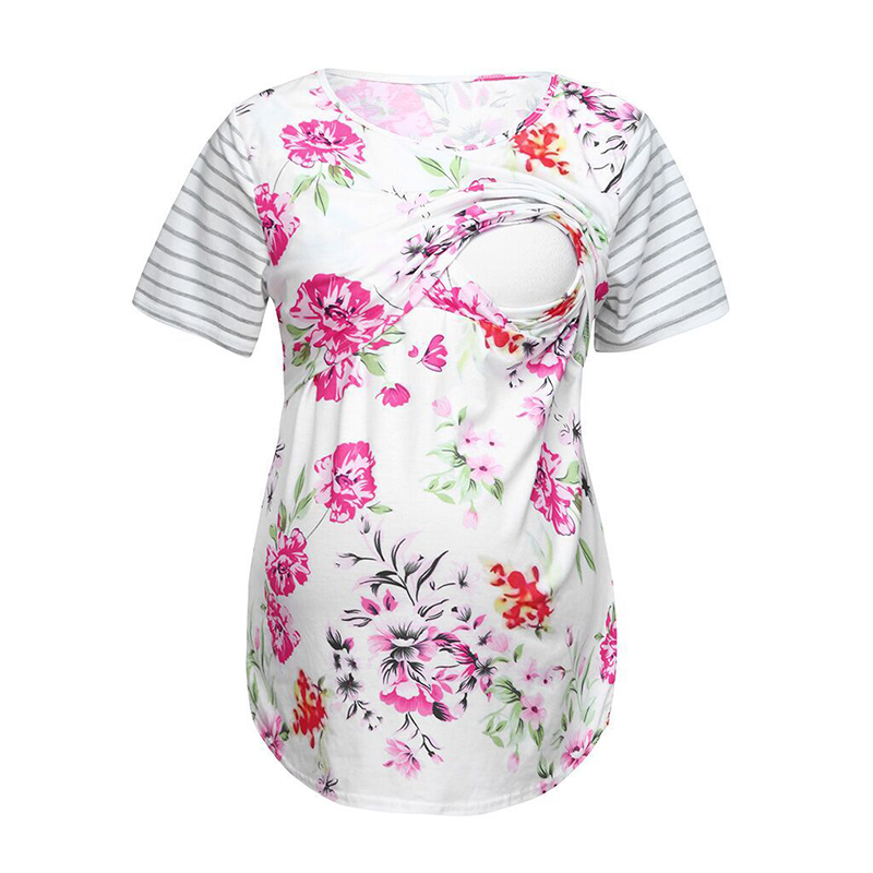

Pretty Allover Striped Short-sleeve Tee
