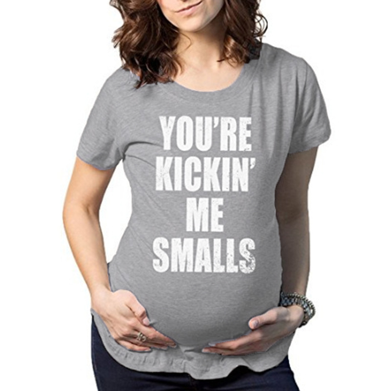 

Loose Letter Print Maternity Tee