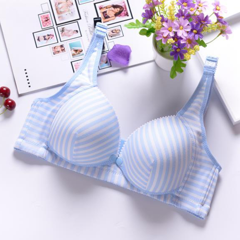 

Basic Striped Breastfeeding Bra