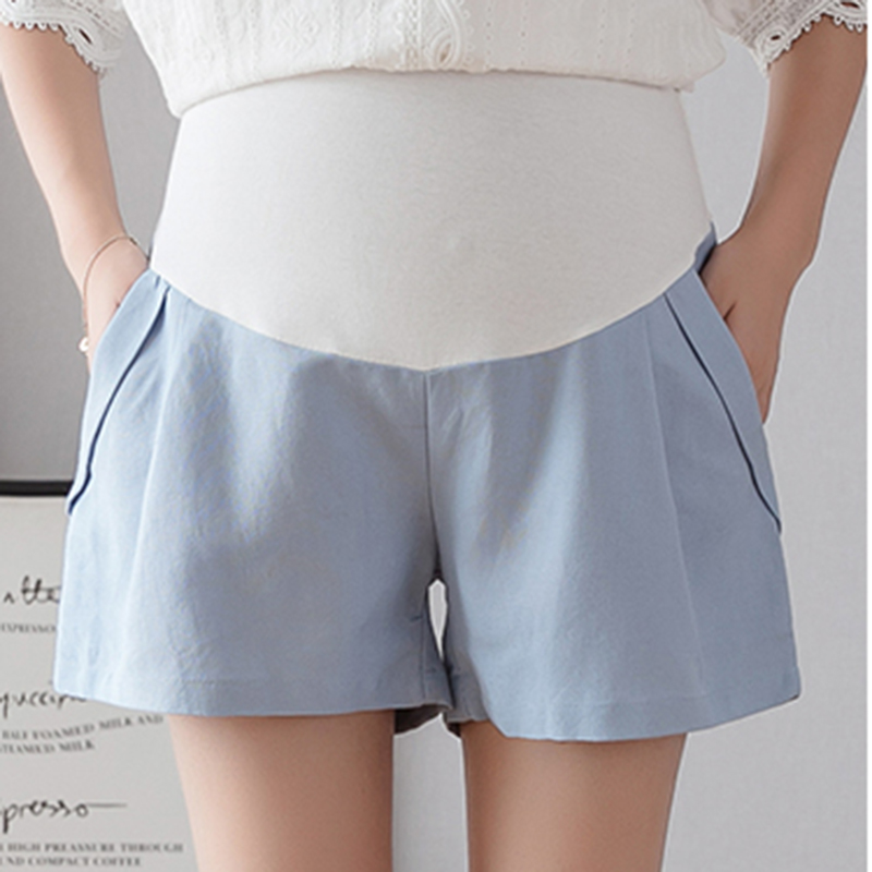 

Comfy Solid Maternity Shorts