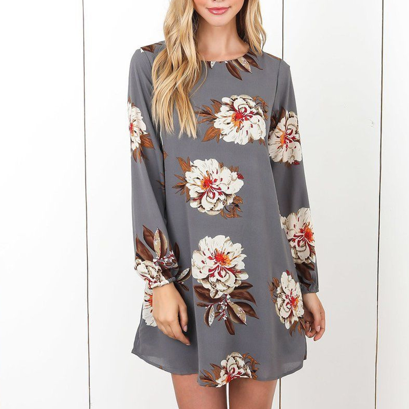 

Sassy Floral Backless Mini Dress