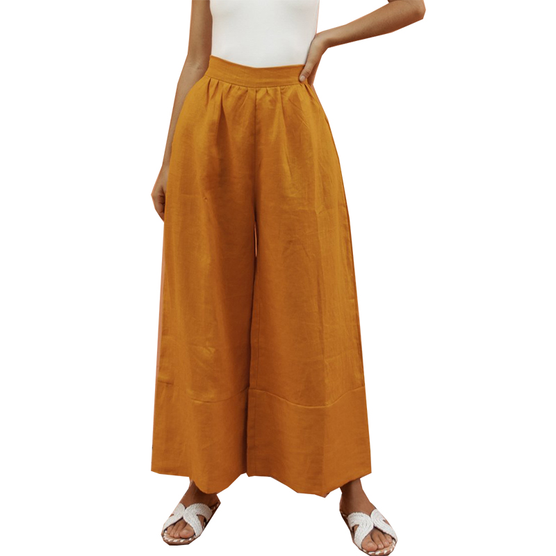 

Solid Loose Design Pants
