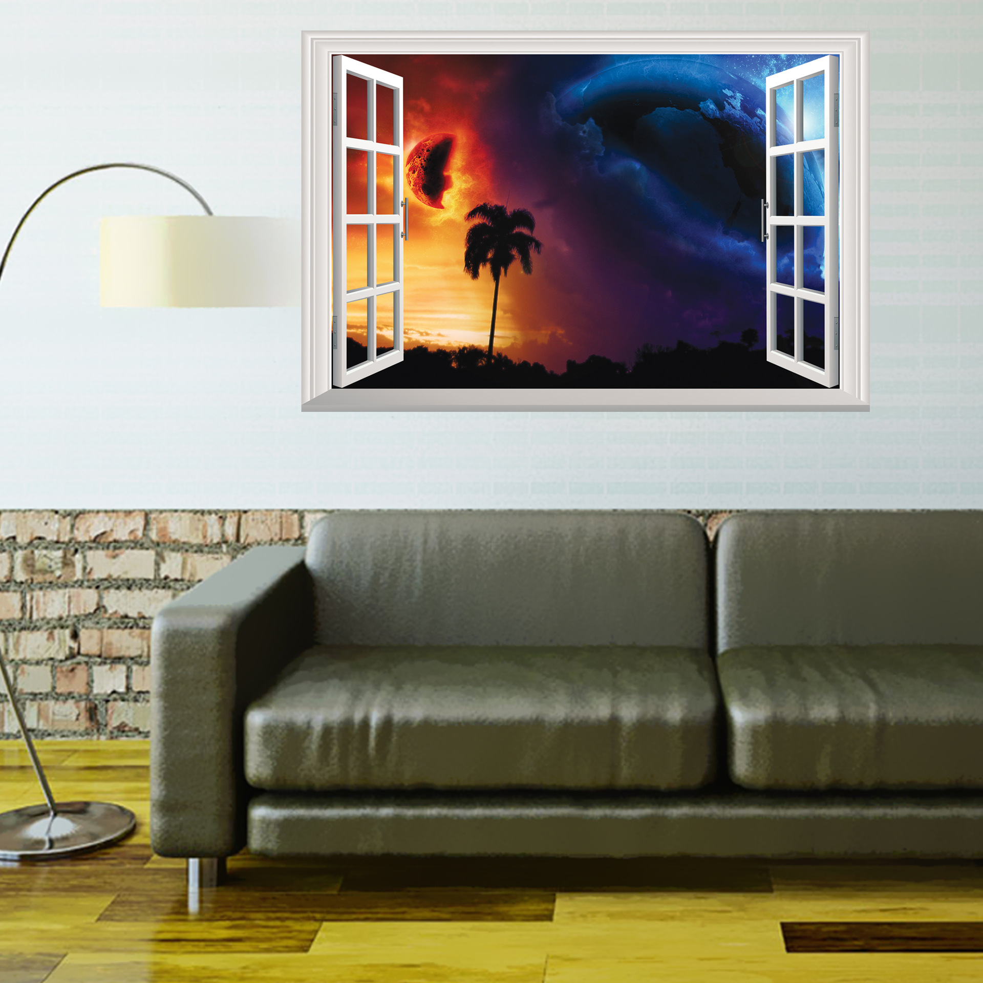 

Stylish 3D Planet Wall Sticker