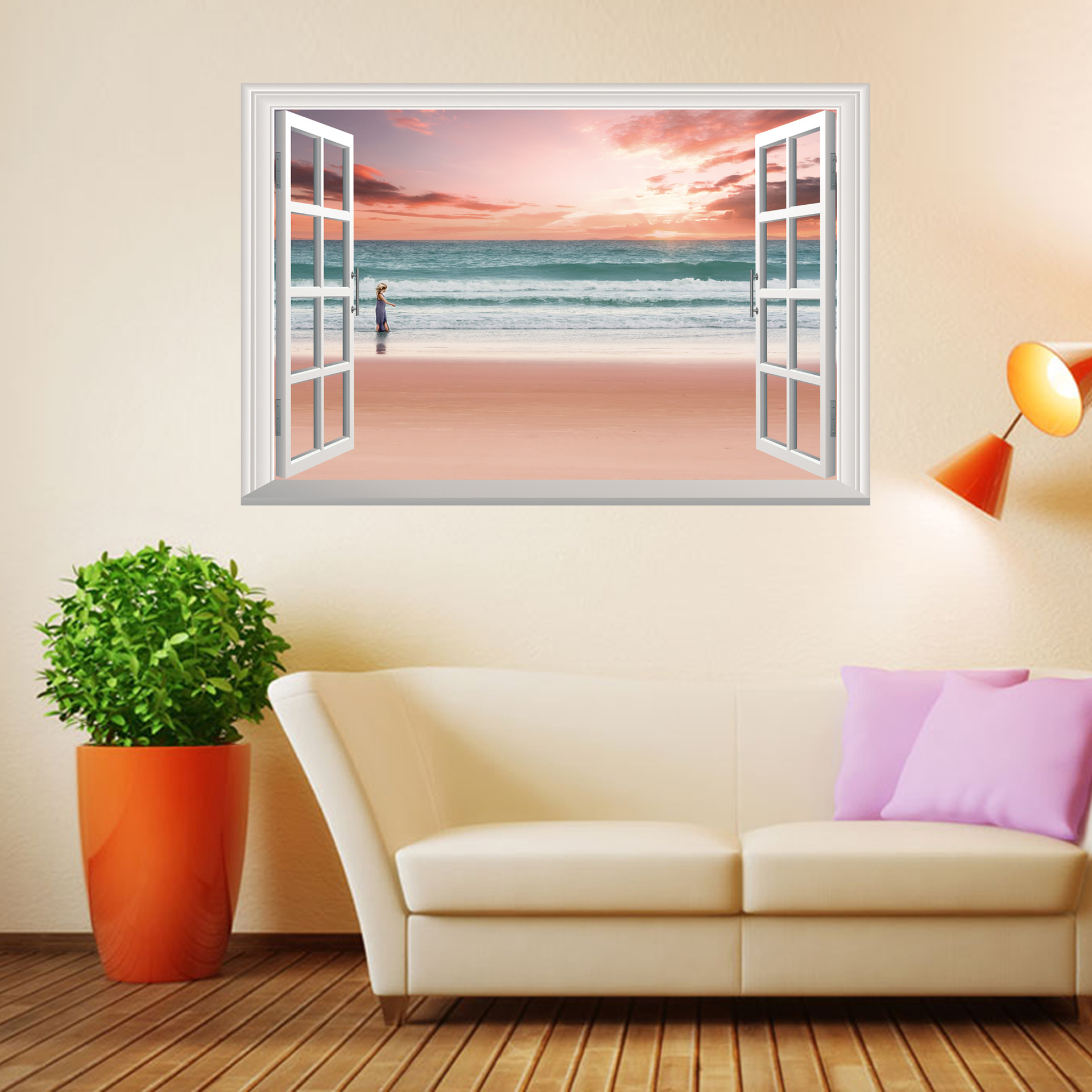 

Romantic Beach Wall Sticker