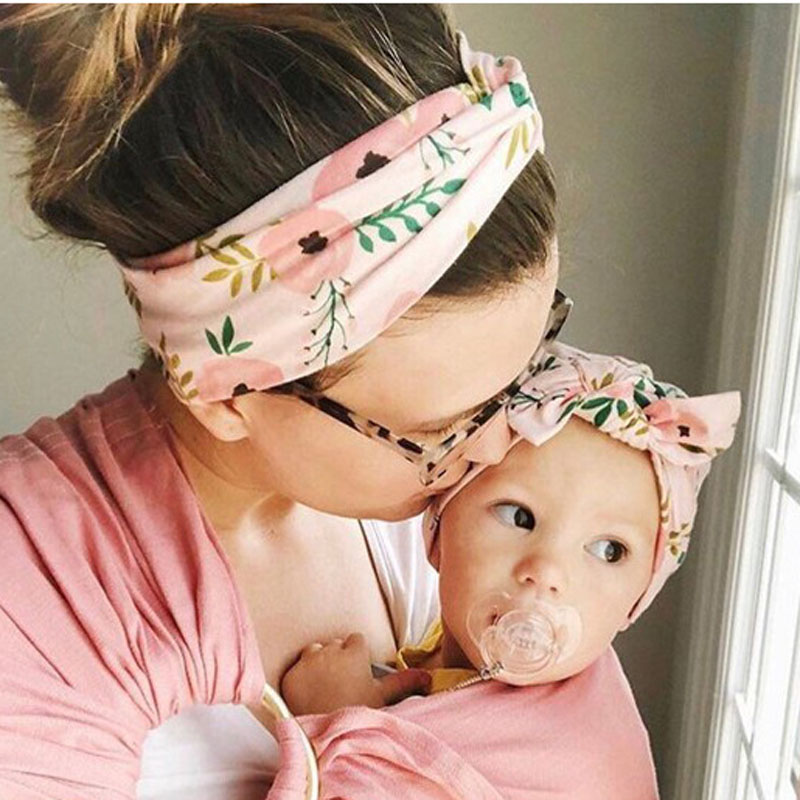 

Mommy and Me Floral Hat and Headband Set