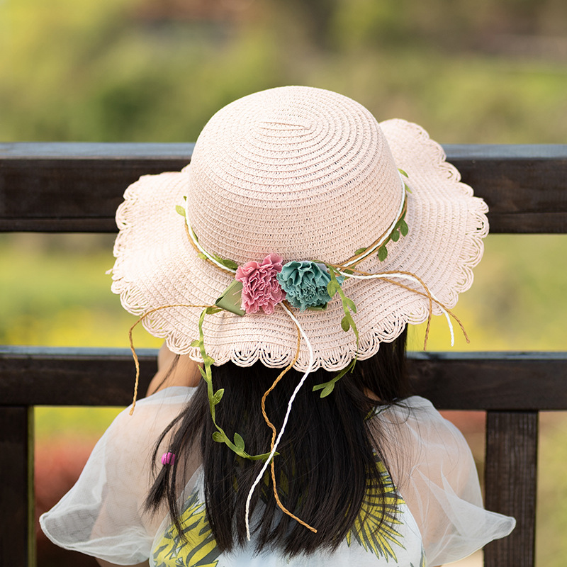 

Baby / Toddler Stylish Flower Decor Sun-proof Straw Hat