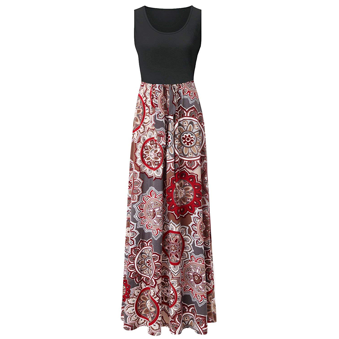 

Trendy Sleeveless Floral Dress