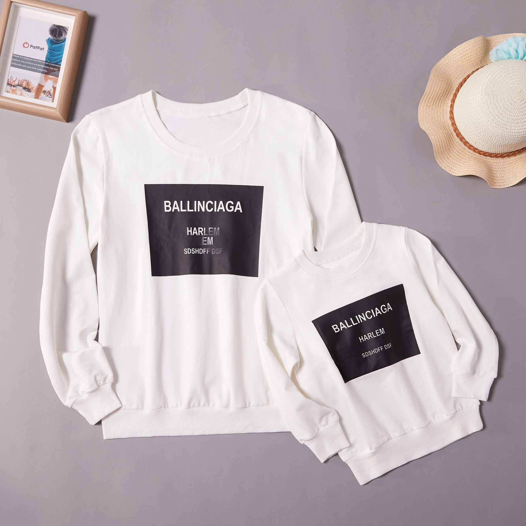 

Trendy Letter Print Long-sleeve Tops for Mom and Me