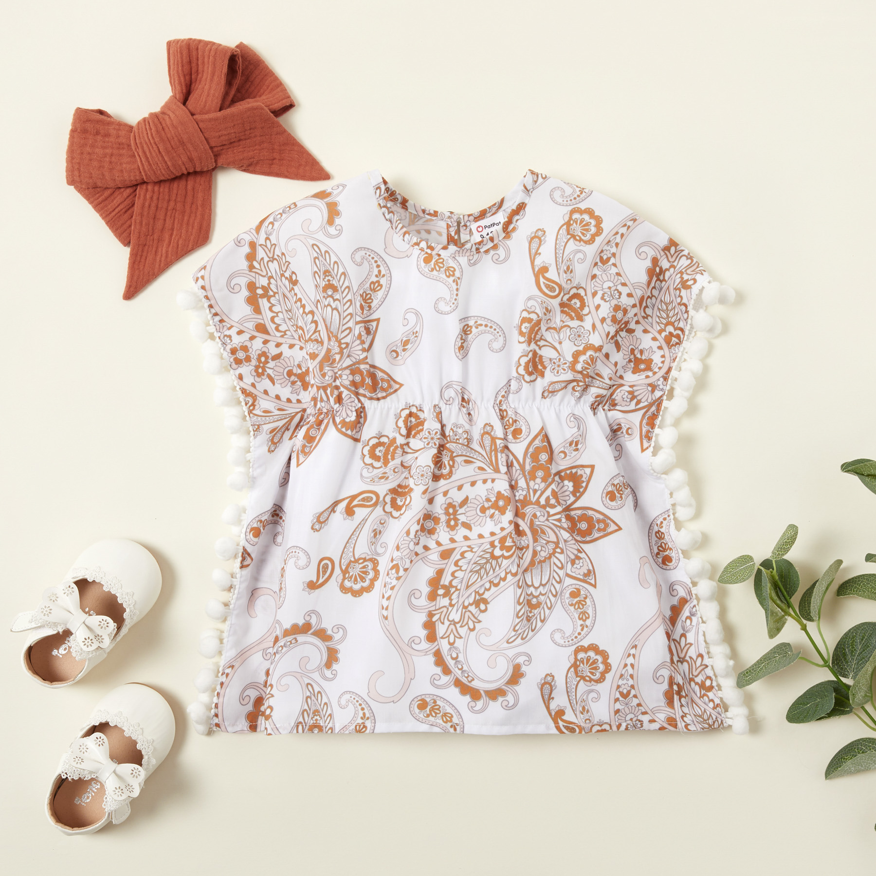 

Baby Comfy Floral Print Short Sleeve Dress