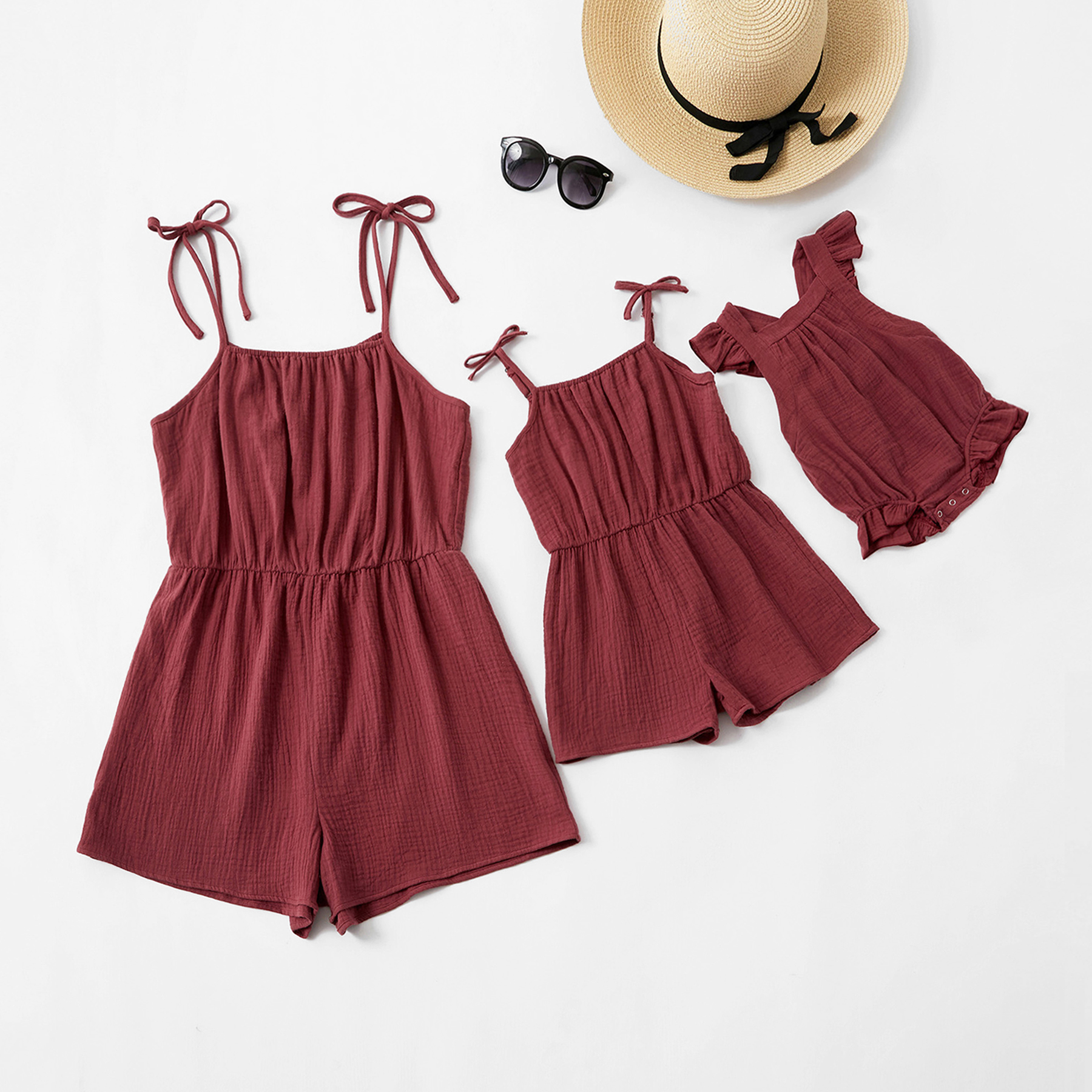 

Mommy and Me 100% Cotton Trendy Tank Rompers
