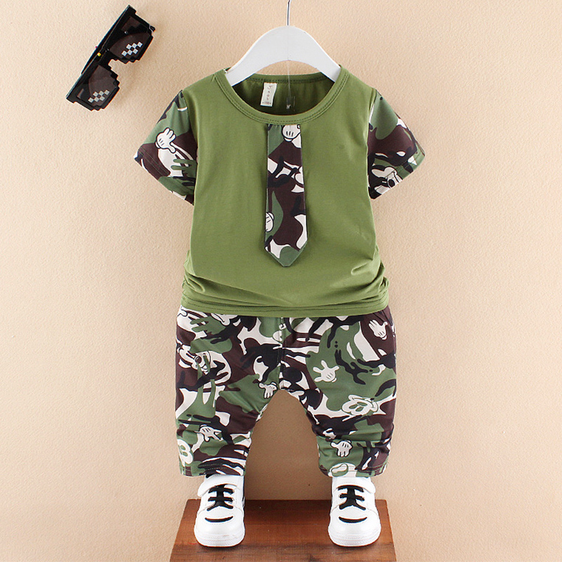 

Baby / Toddler Boy Tie Decor Camouflage Set