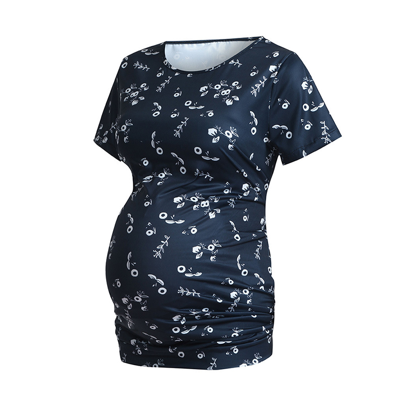 

Stylish Plant Print Maternity Tee
