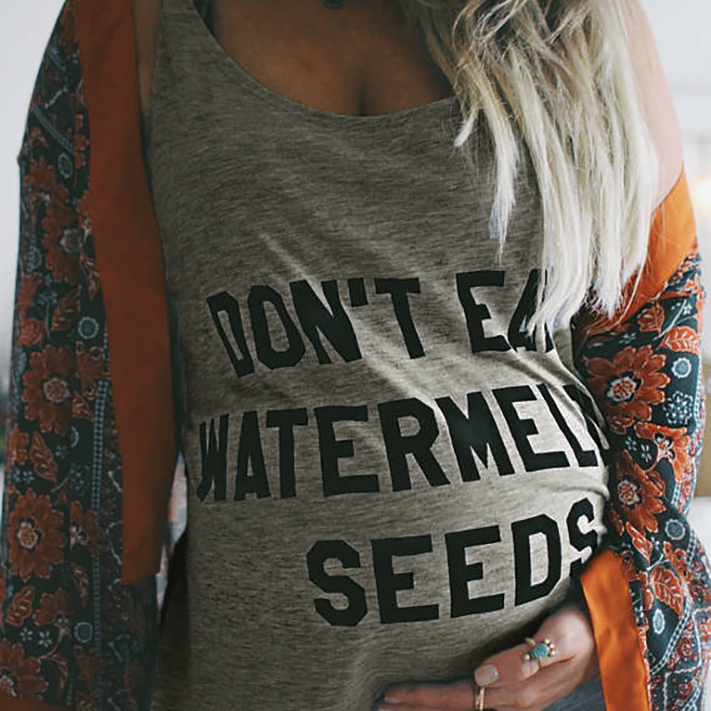 

Stylish Letter Print Maternity Tank