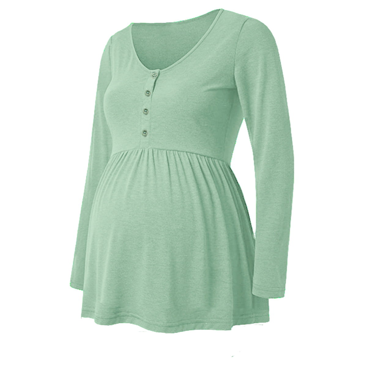

Maternity Round collar Plain T-shirt