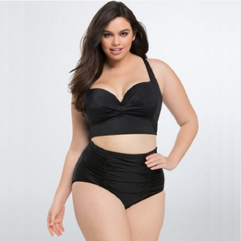 

Plus Size Bikini for Women High Waisted 2-Piece Swimsuits