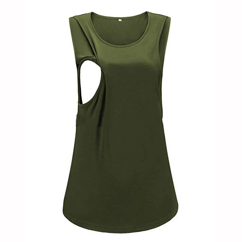 

Casual Solid Nursing Tank