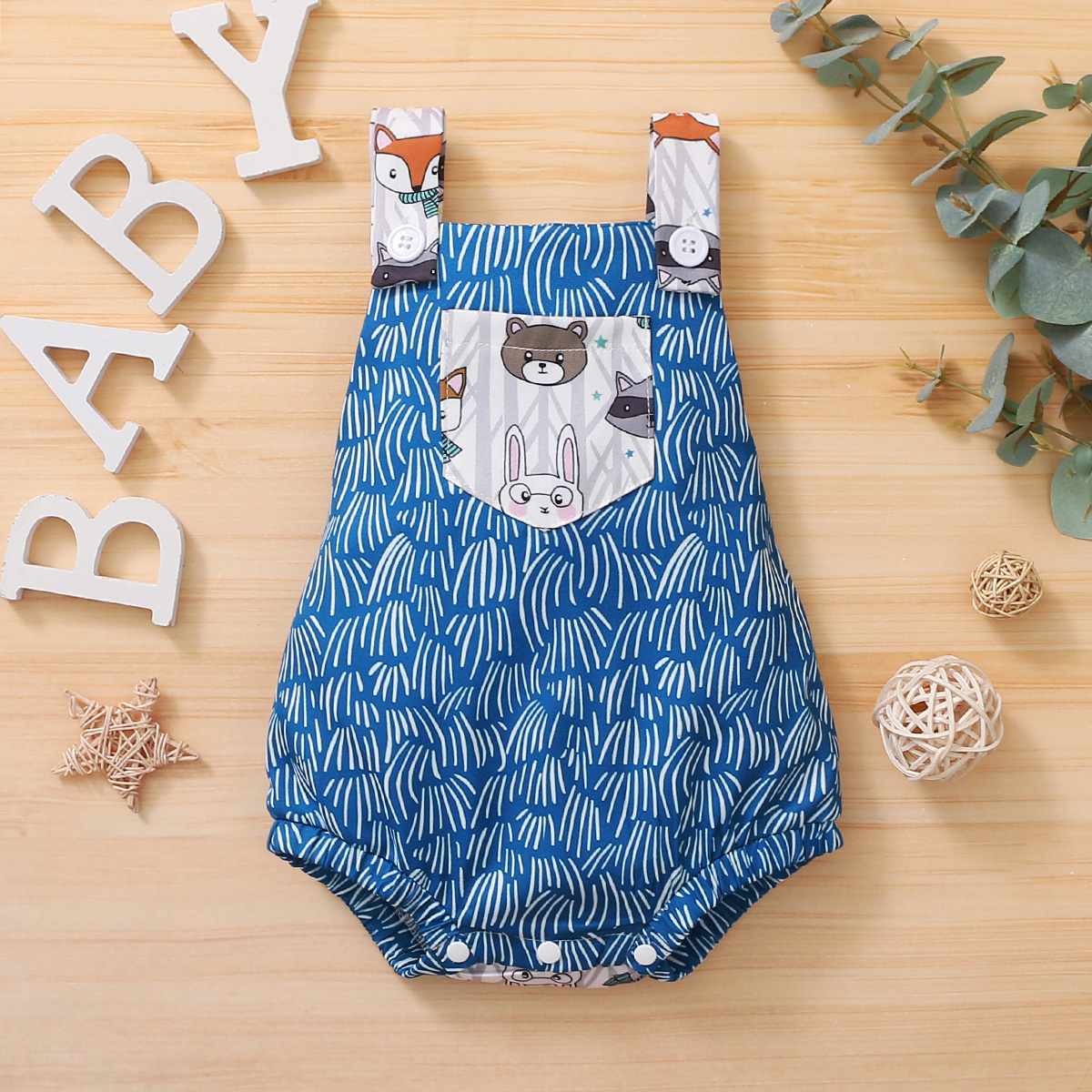 

Baby Unisex casual Animal Bodysuits