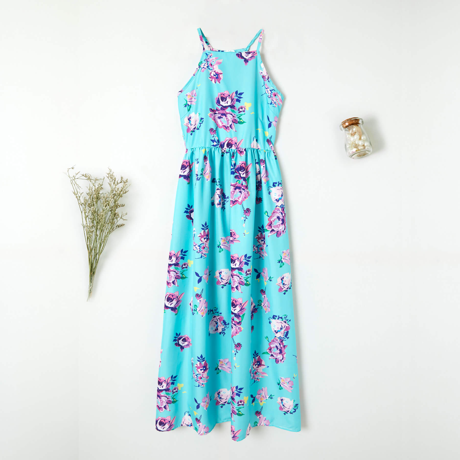 

Floral Pattern Sling Women Dresses