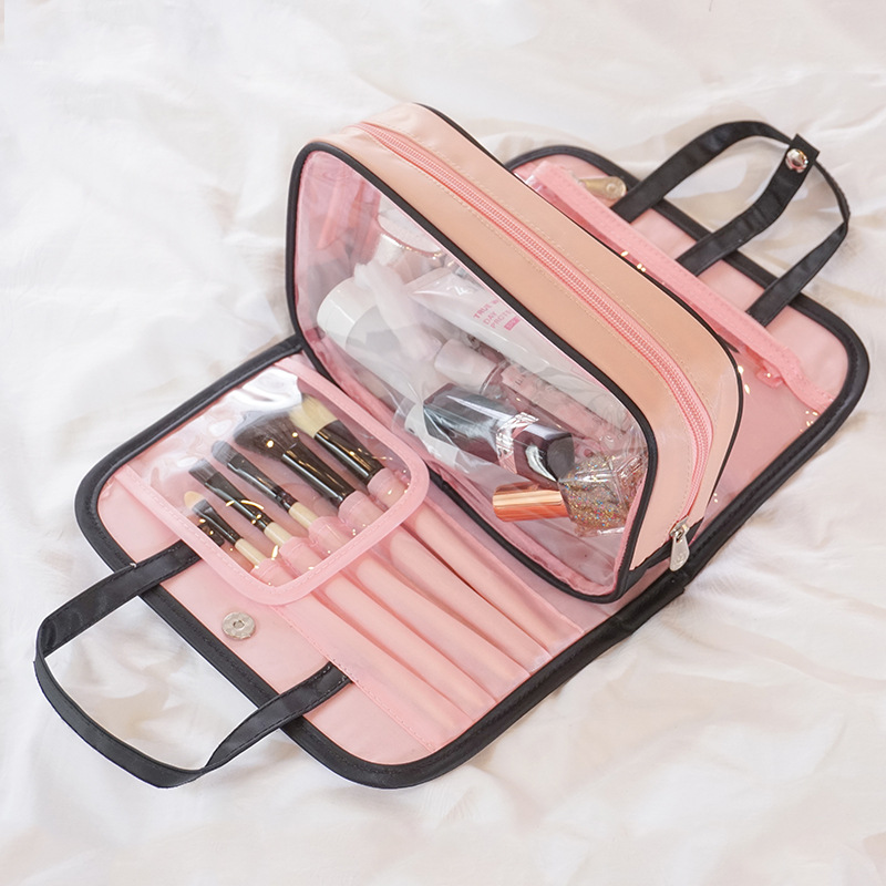 

2 In 1 Color Block Cosmetic Storage Bag