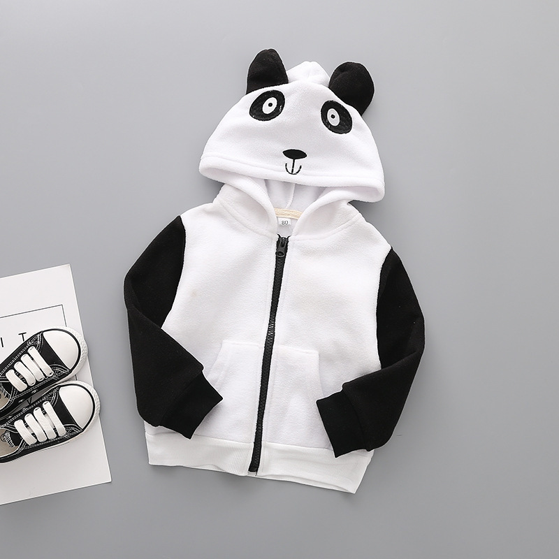 

Baby / Toddler Adorable 3D Ear Decor Panda Hooded Coat