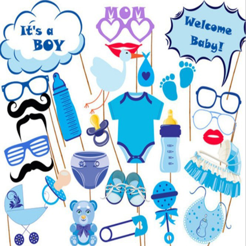 

18 Pcs Baby Boy's Birthday Photography Prop