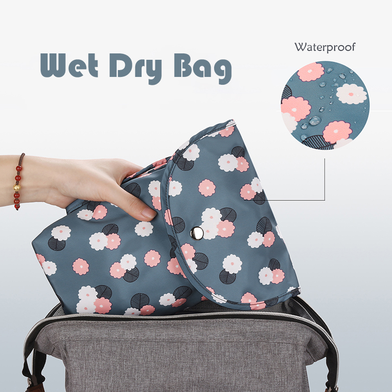 

Cartoon Print Floral Waterproof Hanging Cloth Diaper Wet/Dry Bags