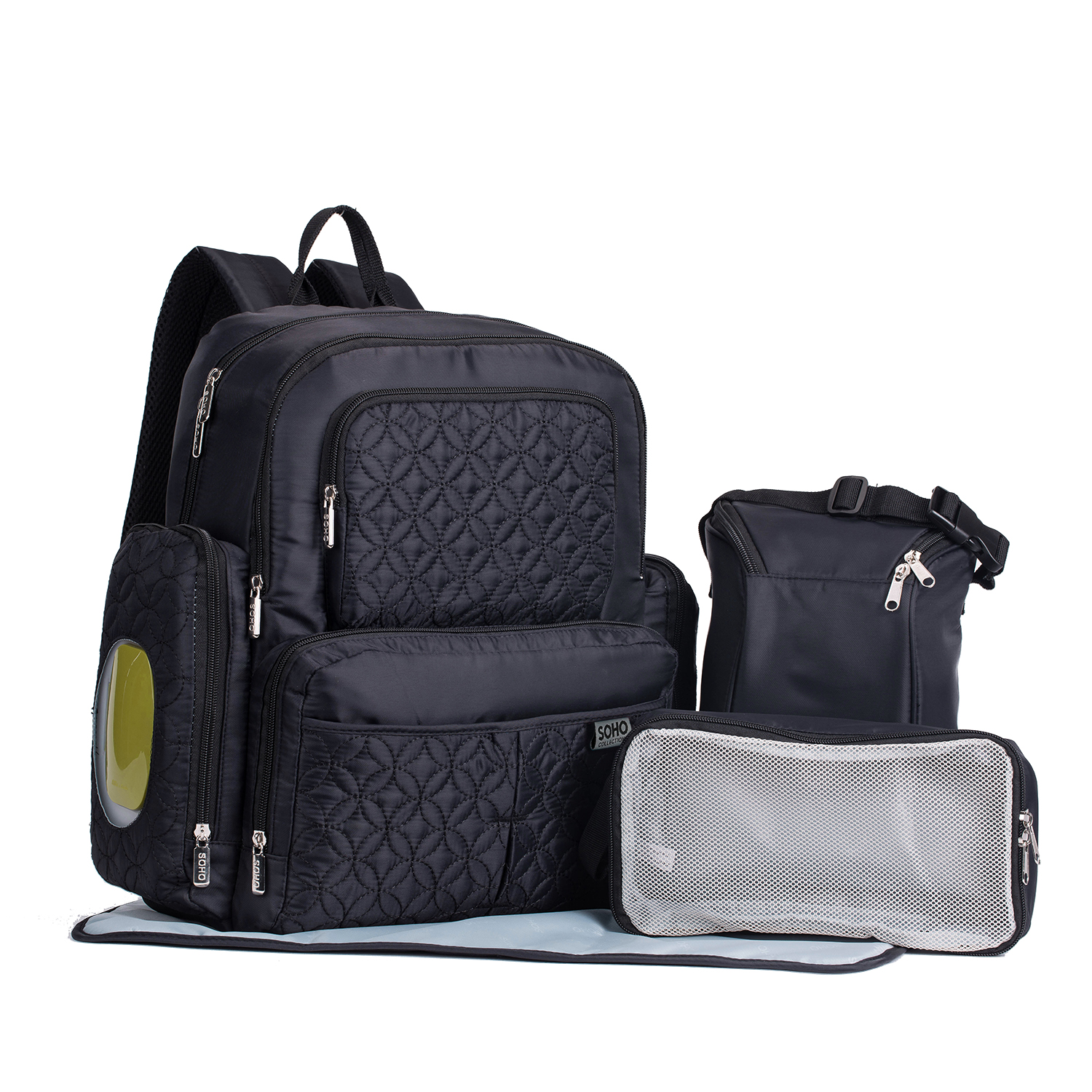 

Multicolorful Diaper Bag Backpack Large Capacity, Durable Maternity Travel Backpack for Baby Care with Changing Pads