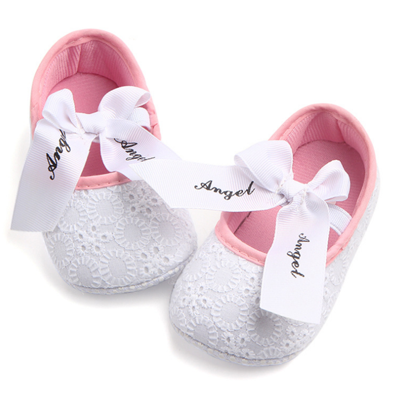 

Baby / Toddler Embroidered Bow Decor Princess Shoes