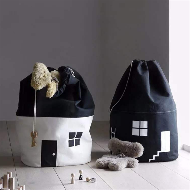 

Little House Design Drawstring Storage Bag