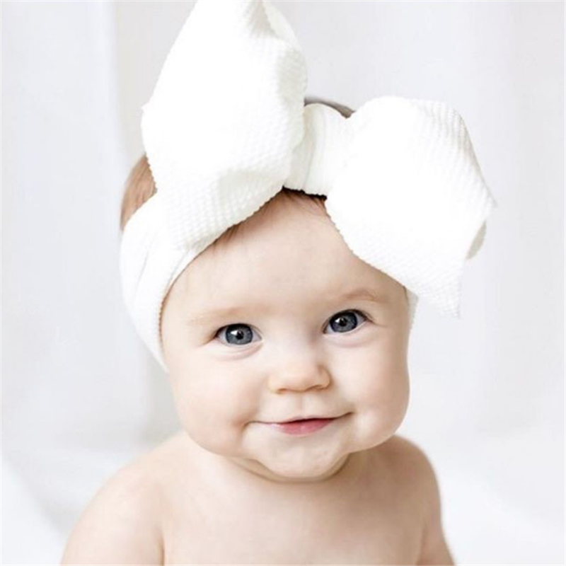 

Baby Girl Big Bow Decor Solid Headband