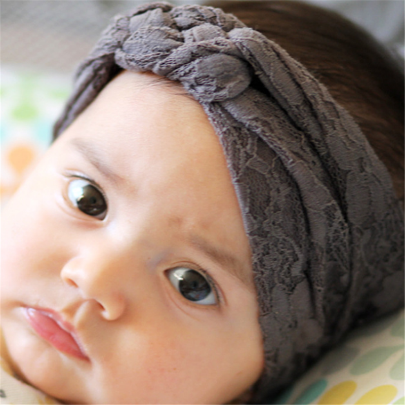 

Baby / Toddler Girl Solid Lace Crisscross Headband