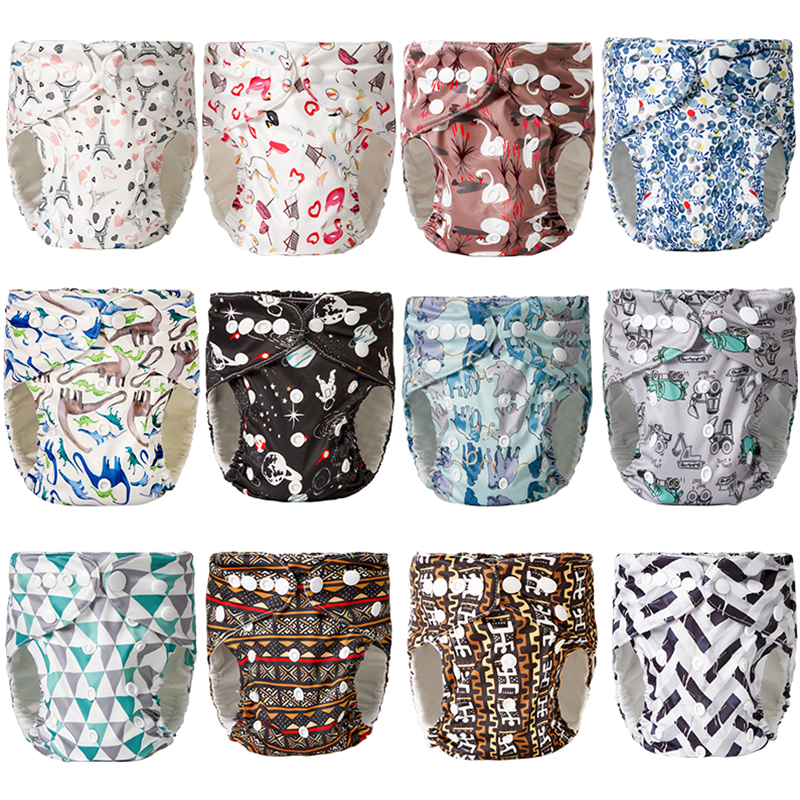 

Baby Washable Breathable Adjustable Reusable Cloth Diaper
