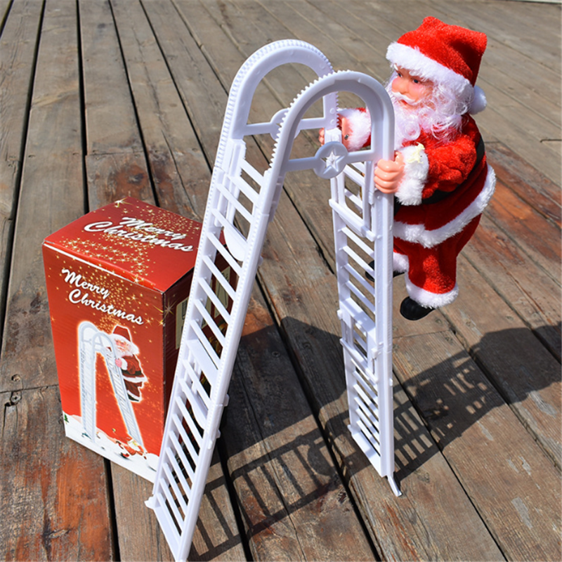

Christmas Electric Cartoon Automatic Climbing Beads Santa Children Gifts(Without battery)