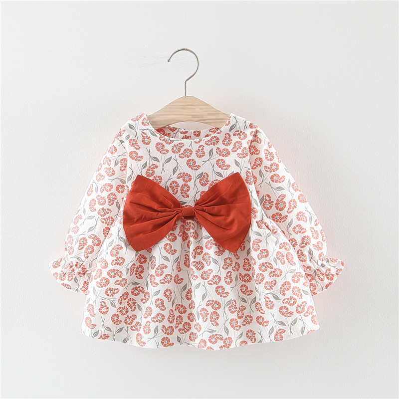 

Baby / Toddler Girl Sweet Floral Allover Princess Long-sleeve Princess Dress